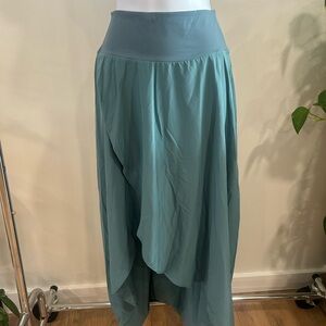 HALARA Asymmetrical Teal Skirt